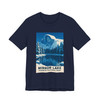 Mirror Lake Yosemite Tee – Half Dome Winter Landscape Vintage Poster T-Shirt