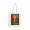 Angels Landing Hiker Tote – Zion National Park Vintage Poster Canvas Bag