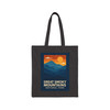 Great Smoky Mountains Tote Bag – Retro Mountain Sunset Canvas Tote
