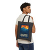 Great Smoky Mountains Tote Bag – Retro Mountain Sunset Canvas Tote