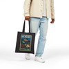 Glacier National Park Tote Bag – Vintage Moose & Wildflower Mountain Canvas Tote