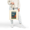 Glacier National Park Tote Bag – Vintage Red Bus Travel Poster Canvas Tote