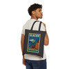 Glacier National Park Tote Bag – Vintage Red Bus Travel Poster Canvas Tote