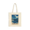 Mirror Lake Yosemite Tote Bag – Vintage Winter Poster Canvas Tote