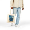 Mirror Lake Yosemite Tote Bag – Vintage Winter Poster Canvas Tote