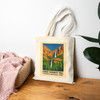 Lower Yosemite Fall Tote Bag – Vintage National Park Poster Canvas Tote
