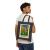 Lower Yosemite Fall Tote Bag – Vintage National Park Poster Canvas Tote