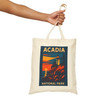 Acadia National Park Tote Bag – Sunset Lighthouse Vintage Travel Poster Canvas Tote