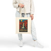 Havasu Falls Tote Bag – Havasupai Arizona Waterfall Vintage Travel Poster Canvas Tote