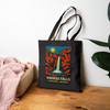 Havasu Falls Tote Bag – Havasupai Arizona Waterfall Vintage Travel Poster Canvas Tote