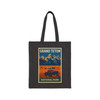 Grand Teton National Park Tote Bag – Vintage Bison Landscape Travel Poster Canvas Tote