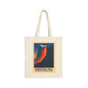 Horsetail Fall Firefall Yosemite Tote Bag – Vintage National Park Poster Canvas Tote