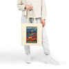 Grand Teton National Park Elk Tote Bag – Vintage Landscape Travel Poster Canvas Tote