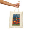 Grand Teton National Park Elk Tote Bag – Vintage Landscape Travel Poster Canvas Tote