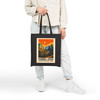 Tunnel View Sunrise Yosemite Tote Bag – Vintage National Park Poster Canvas Tote