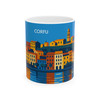 Corfu Coastal Skyline Mug – Greece Vintage Travel Ceramic Coffee Cup