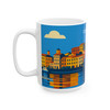 Corfu Coastal Skyline Mug – Greece Vintage Travel Ceramic Coffee Cup