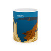 Paros Island Coastline Mug – Greek Island Vintage Travel Ceramic Coffee Cup