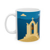 Paros Island Coastline Mug – Greek Island Vintage Travel Ceramic Coffee Cup