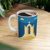 Paros Island Coastline Mug – Greek Island Vintage Travel Ceramic Coffee Cup