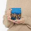 Corfu Coastal Town Mug – Greece Travel Illustration Ceramic Coffee Cup