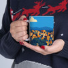 Corfu Coastal Town Mug – Greece Travel Illustration Ceramic Coffee Cup