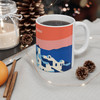 Santorini Skyline Mug – Greek Island Vintage Travel Ceramic Coffee Cup