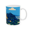 Athens Skyline Acropolis Mug – Greece Vintage Travel Poster Ceramic Coffee Cup