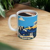 Athens Skyline Acropolis Mug – Greece Vintage Travel Poster Ceramic Coffee Cup