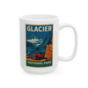 Glacier Park Red Bus Mug – Going-to-the-Sun Road Vintage Poster Coffee Cup