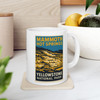 Mammoth Hot Springs Mug – Yellowstone Vintage Terrace Poster Coffee Cup
