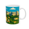 Rhodes Old Town Mug – Palace of the Grand Master Vintage Travel Poster Coffee Cup