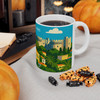 Rhodes Old Town Mug – Palace of the Grand Master Vintage Travel Poster Coffee Cup