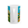 Rhodes Old Town Mug – Palace of the Grand Master Vintage Travel Poster Coffee Cup