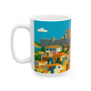Rhodes Old Town Mug – Palace of the Grand Master Vintage Travel Poster Coffee Cup