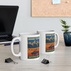 Grand Teton Bison Mug – Vintage National Park Travel Poster Coffee Cup