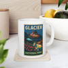 Glacier Goat Mug – Vintage Mountain Wildflower National Park Coffee Cup