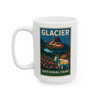 Glacier Goat Mug – Vintage Mountain Wildflower National Park Coffee Cup