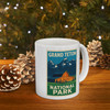 Grand Teton Barn Mug – Vintage Mountain National Park Coffee Cup
