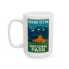 Grand Teton Barn Mug – Vintage Mountain National Park Coffee Cup