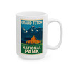 Grand Teton Barn Mug – Vintage Mountain National Park Coffee Cup
