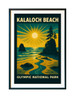 Kalaloch Beach Olympic National Park Poster – Vintage Coastal Matte Vertical Wall Art (Unframed)
