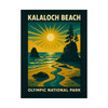 Kalaloch Beach Olympic National Park Poster – Vintage Coastal Matte Vertical Wall Art (Unframed)