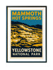 Mammoth Hot Springs Yellowstone Poster – Vintage National Park Matte Wall Art (Unframed)