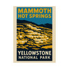 Mammoth Hot Springs Yellowstone Poster – Vintage National Park Matte Wall Art (Unframed)