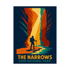 The Narrows Zion National Park Poster – Vintage Slot Canyon Matte Wall Art (Unframed)