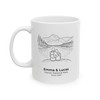 Personalized Glacier National Park Couple Mug | Custom Names & Date Coffee Cup