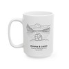 Personalized Glacier National Park Couple Mug | Custom Names & Date Coffee Cup