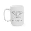 Personalized Rocky Mountain National Park Couple Mug | Custom Names & Date Coffee Cup