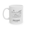 Personalized Olympic National Park Couple Mug | Custom Names & Date Coastal Coffee Cup